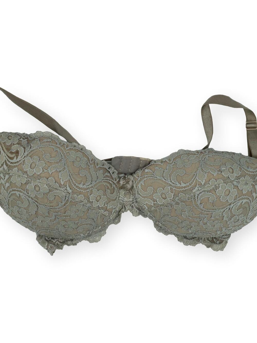 Smart & Sexy Lace Gray Demi Underwire Bra 32B